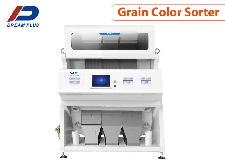 5400 pikseli CCD Grain Color Sorter Maszyna do gryki 3 zsypy