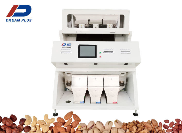 Inteligentna maszyna do sortowania kolorów AI Intelligent Nuts 3 zsypy 192 kanały Dokładność 2–3 t/h